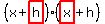 %28x%2Bhighlight%28h%29%29%28highlight%28x%29%2Bh%29
