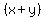 %28x%2By%29