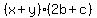 %28x%2By%29%282b%2Bc%29