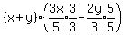 %28x%2By%29%28expr%283x%2F5%29expr%283%2F3%29-expr%282y%2F3%29expr%285%2F5%29%29