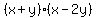 %28x%2By%29%28x-2y%29