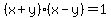 %28x%2By%29%28x-y%29=1