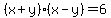 %28x%2By%29%28x-y%29=6