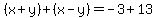 %28x%2By%29%2B%28x-y%29=-3%2B13