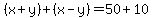 %28x%2By%29%2B%28x-y%29=50%2B10