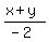 %28x%2By%29%2F%28-2%29