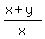 %28x%2By%29%2Fx