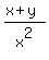 %28x%2By%29%2Fx%5E2