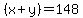%28x%2By%29=148