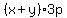 %28x%2By%293p