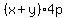 %28x%2By%294p