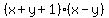 %28x%2By%2B1%29%28x-y%29