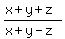 %28x%2By%2Bz%29%2F%28x%2By-z%29