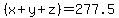 %28x%2By%2Bz%29=277.5