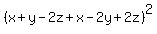 %28x%2By-2z%2Bx-2y%2B2z%29%5E2