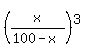 %28x%2F%28100-x%29%29%5E3