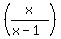 %28x%2F%28x+-+1%29%29