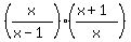 %28x%2F%28x-1%29%29%28%28x%2B1%29%2Fx%29