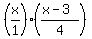 %28x%2F1%29%2A%28%28x-3%29%2F4%29