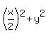 %28x%2F2%29%5E2+%2B+y%5E2