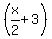 %28x%2F2%2B3%29