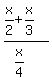 %28x%2F2%2Bx%2F3%29%2F%28x%2F4%29
