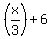%28x%2F3%29+%2B+6%29
