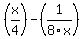 %28x%2F4%29-%281%2F8x%29