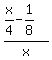 %28x%2F4-1%2F8%29%2Fx
