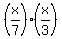 %28x%2F7%29%2A%28x%2F3%29