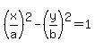 %28x%2Fa%29%5E2-%28y%2Fb%29%5E2=1