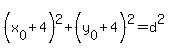%28x%5B0%5D%2B4%29%5E2%2B%28y%5B0%5D%2B4%29%5E2+=+d%5E2