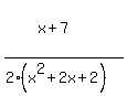 %28x%5E%22%22%5E%22%22%2B7%29%2F%282%28x%5E2%2B2x%2B2%29%29