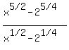 %28x%5E%225%2F2%22-2%5E%225%2F4%22%29%2F%28x%5E%221%2F2%22-2%5E%221%2F4%22%29