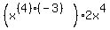 %28x%5E%28%284%29%28-3%29%29%29%2A2x%5E4