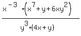 %28x%5E%28-3%29%28x%5E7%2By%2B6xy%5E2%29%29%2F%28y%5E3%284x%2By%29%29