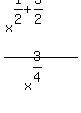 %28x%5E%281%2F2%2B3%2F2%29%29%2Fx%5E%283%2F4%29