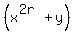 %28x%5E%282r%29%2By%29