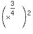 %28x%5E%283%2F4%29%29%5E2