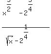 %28x%5E%285%2F2%29-2%5E%285%2F4%29%29%2F%28sqrt+%28x%29-2%5E%281%2F4%29%29