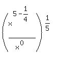 %28x%5E%285-1%2F4%29%2Fx%5E%280%29%29%5E%281%2F5%29