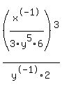 %28x%5E-1%2F3y%5E5%2F6%29%5E3+%2F+y%5E-1%2F2