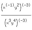 %28x%5E-1y%5E2%29%5E-3+%2F+%28x%5E3y%5E4%29%5E-3