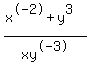 %28x%5E-2+%2B+y%5E3%29%2Fxy%5E-3