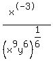 %28x%5E-3%29%2F%28x%5E9y%5E6%29%5E%281%2F6%29