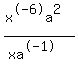 %28x%5E-6a%5E2%29%2F%28xa%5E-1%29