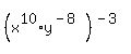 %28x%5E10%2Ay%5E%28-8%29%29%5E%28-3%29