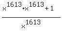 %28x%5E1613+%2Ax%5E1613%2B+1%29%2Fx%5E1613