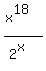 %28x%5E18%29%2F%282%5Ex%29