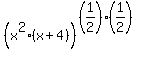 %28x%5E2%28x%2B4%29%29%5E%28%281%2F2%29%281%2F2%29%29